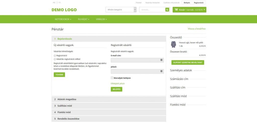 ShopRenter régi pénztár - Áttekintés