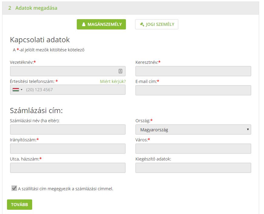 ShopRenter régi pénztár - Adatok