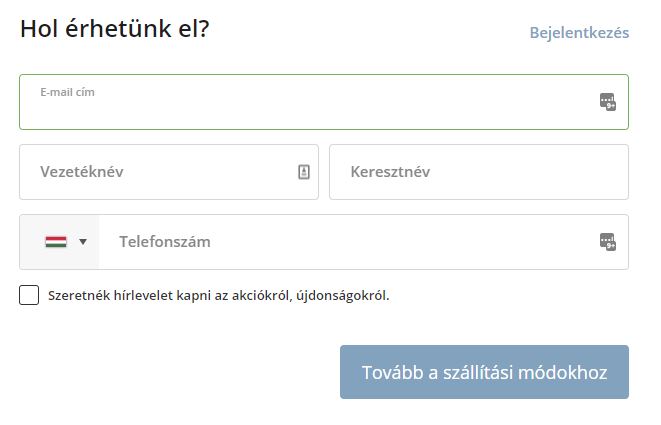 ShopRenter új pénztár - Adatok