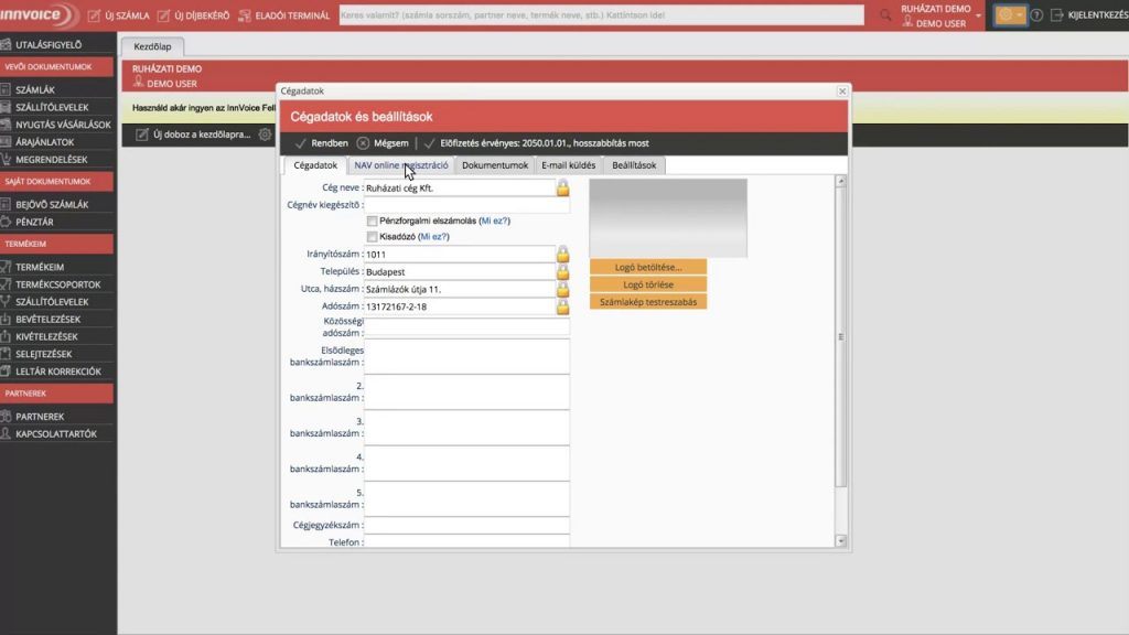 Innvoice, ERP webáruházhoz