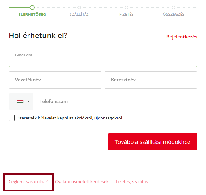 kata webshop cégnek