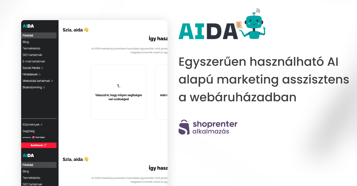 AIDA - Az egyszerűen használható AI marketing asszisztens