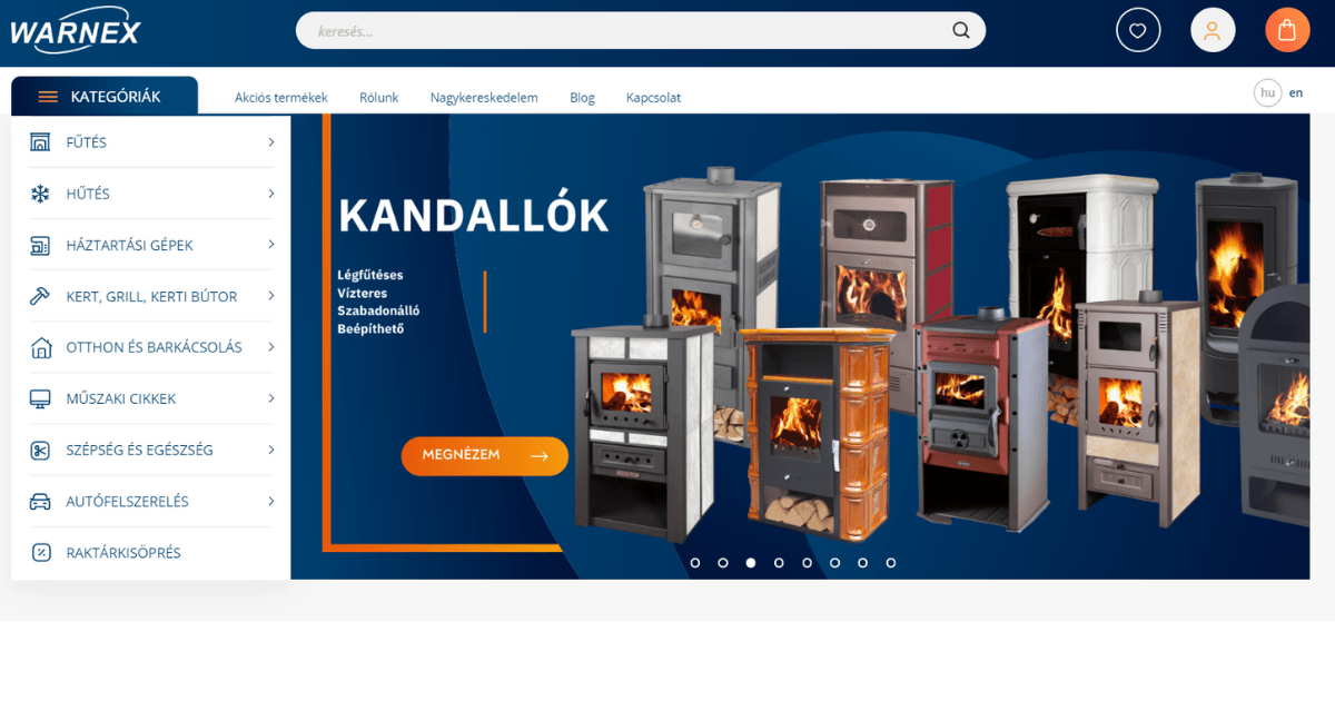 Shoprenter.hu Warnex.hu sikertörténet design váltás 