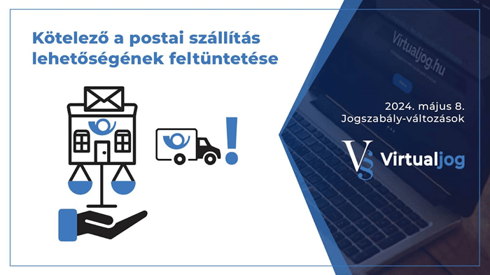 kötelező postai szállítás