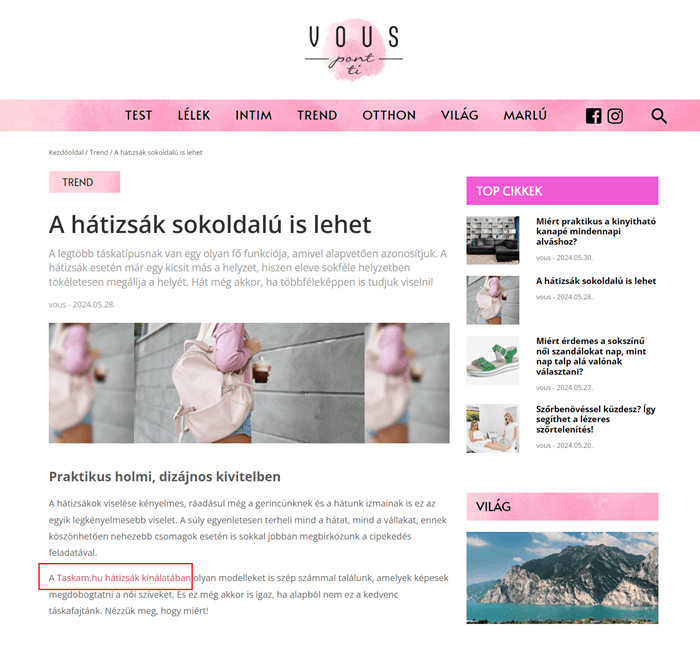 prémium linkmarketing cikk