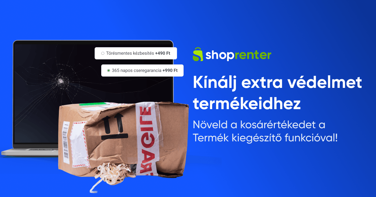 Növeld a kosárértékedet a Termék kiegészítő funkcióval!