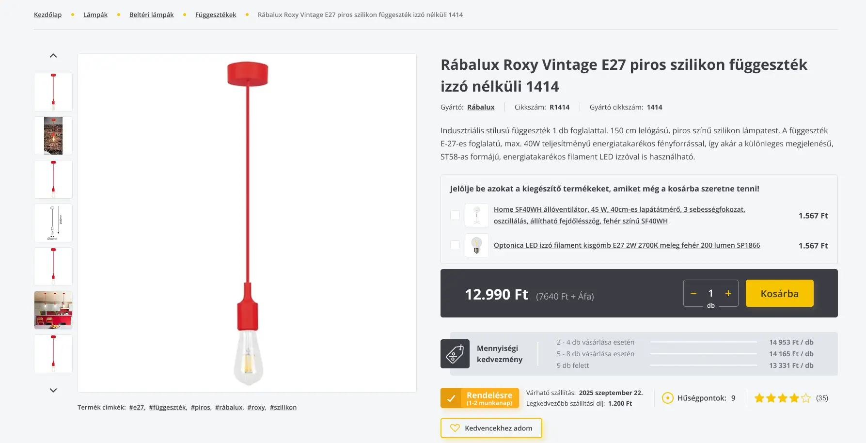 termékoldal hajtás feletti rész