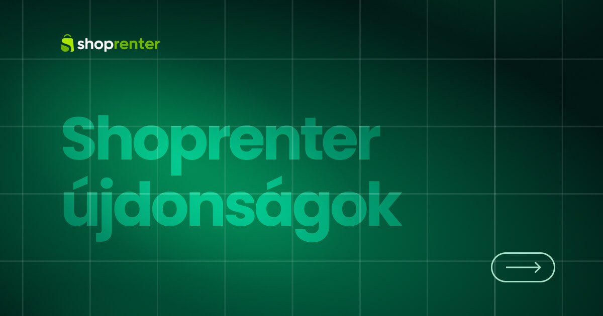 Shoprenter újdonságok