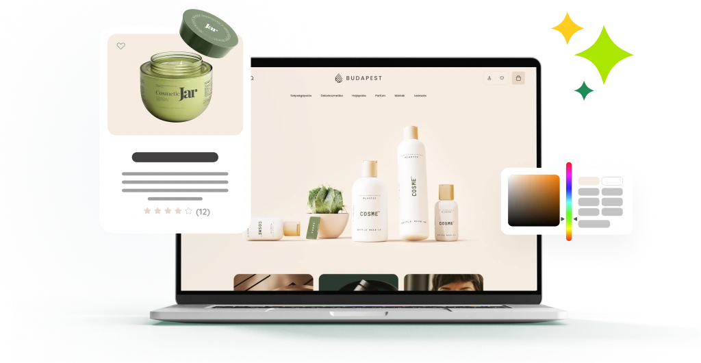 egyedi design shoprenter