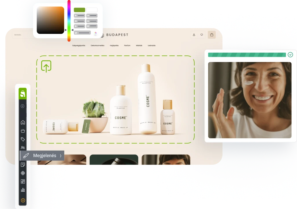 webshop design kinezet